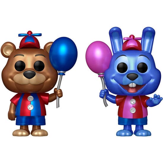 BLISTER 2 FIGURAS POP FIVE NIGHTS AT FREDDYS BALLON FREDDY & BALLOON BONNIE EXCLUSIVE