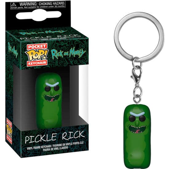 LLAVERO POCKET POP RICK & MORTY PICKLE RICK