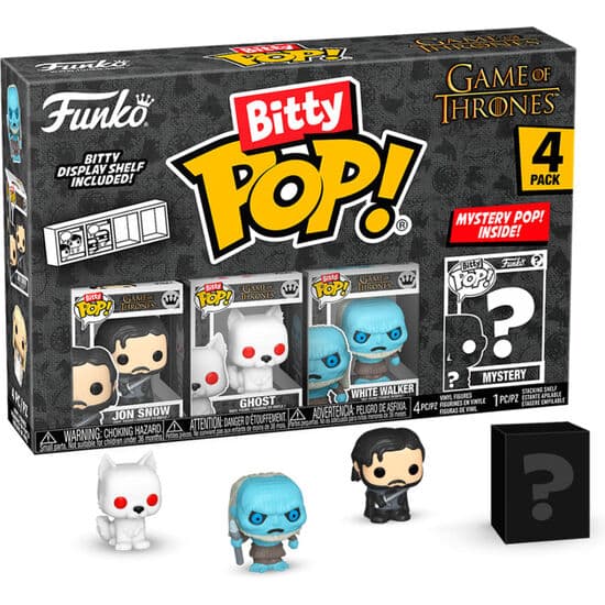 BLISTER 4 FIGURAS BITTY POP JUEGO DE TRONOS JON SNOW