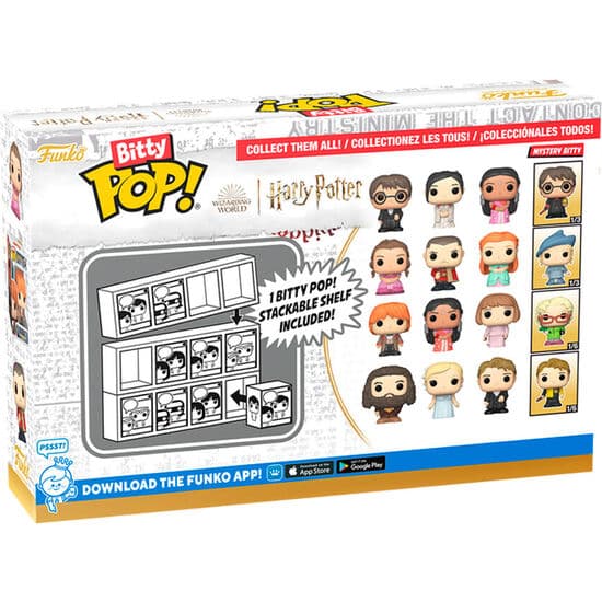 BLISTER 4 FIGURAS BITTY POP HARRY POTTER RON