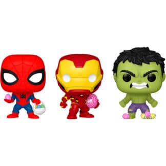 BLISTER 3 FIGURAS POCKET POP MARVEL SPIDERMAN HULK IRON MAN PASCUA