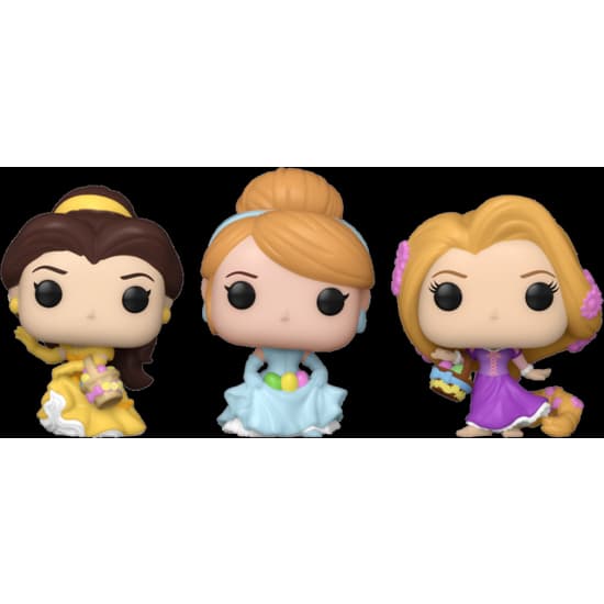 BLISTER 3 FIGURAS POCKET POP DISNEY PRINCESAS PASCUA