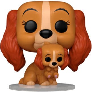 FIGURA POP DISNEY LA DAMA Y EL VAGABUNDO LADY WITH PUPPY
