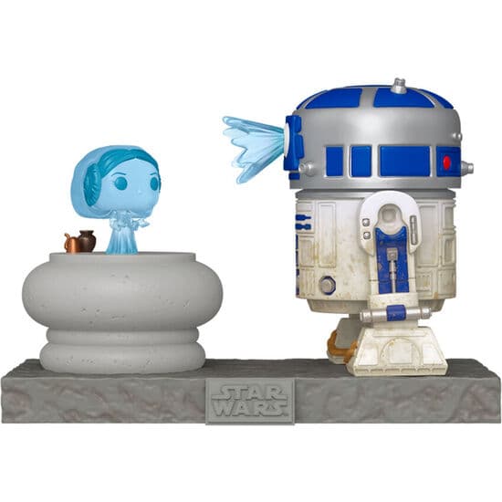 FIGURA POP DELUXE STAR WARS R2-D2 AND PRINCESS LEIA HOLOGRAM