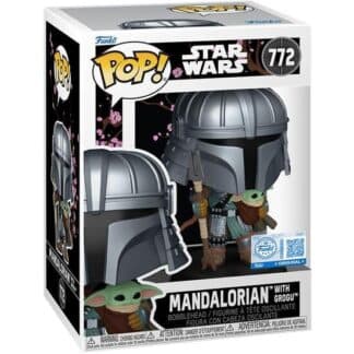 FIGURA POP STAR WARS IMPRESSIONS  MANDALORIAN WITH GROGU EXCLUSIVE
