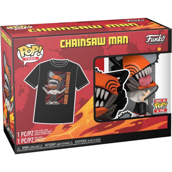 SET FIGURA POP & TEE LEAPING CHAINSAW MAN