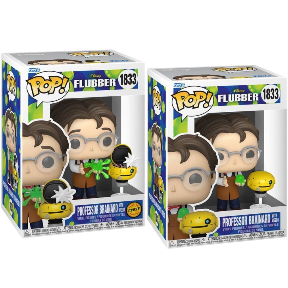 Figura POP 5 + 1 Disney Flubber Professor Brainard with Weebo 5 + 1 Chase
