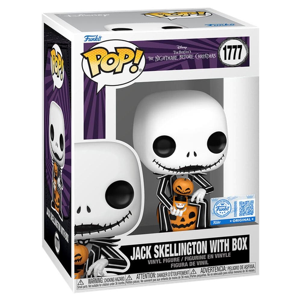 Figura POP Disney Pesadilla Antes de Navidad Jack Skellington with Box Exclusive