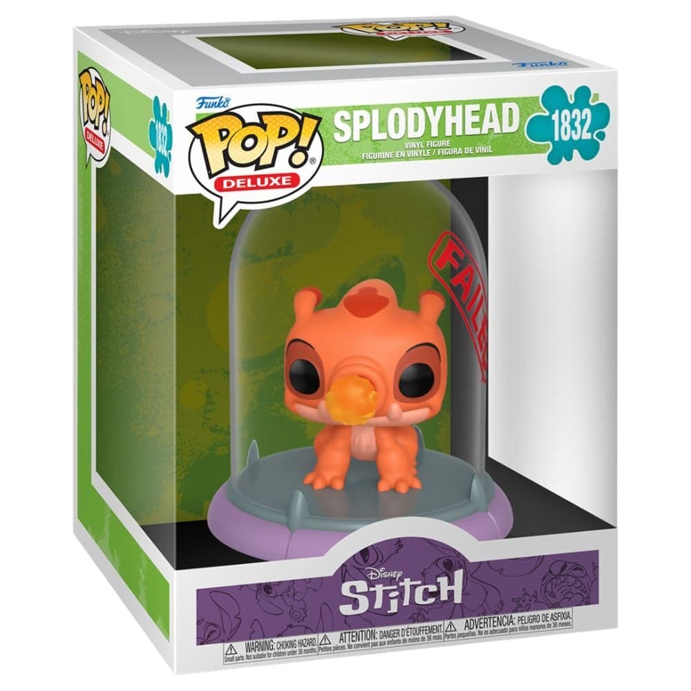 Figura POP Deluxe Disney Stitch Experimentos Splodyhead