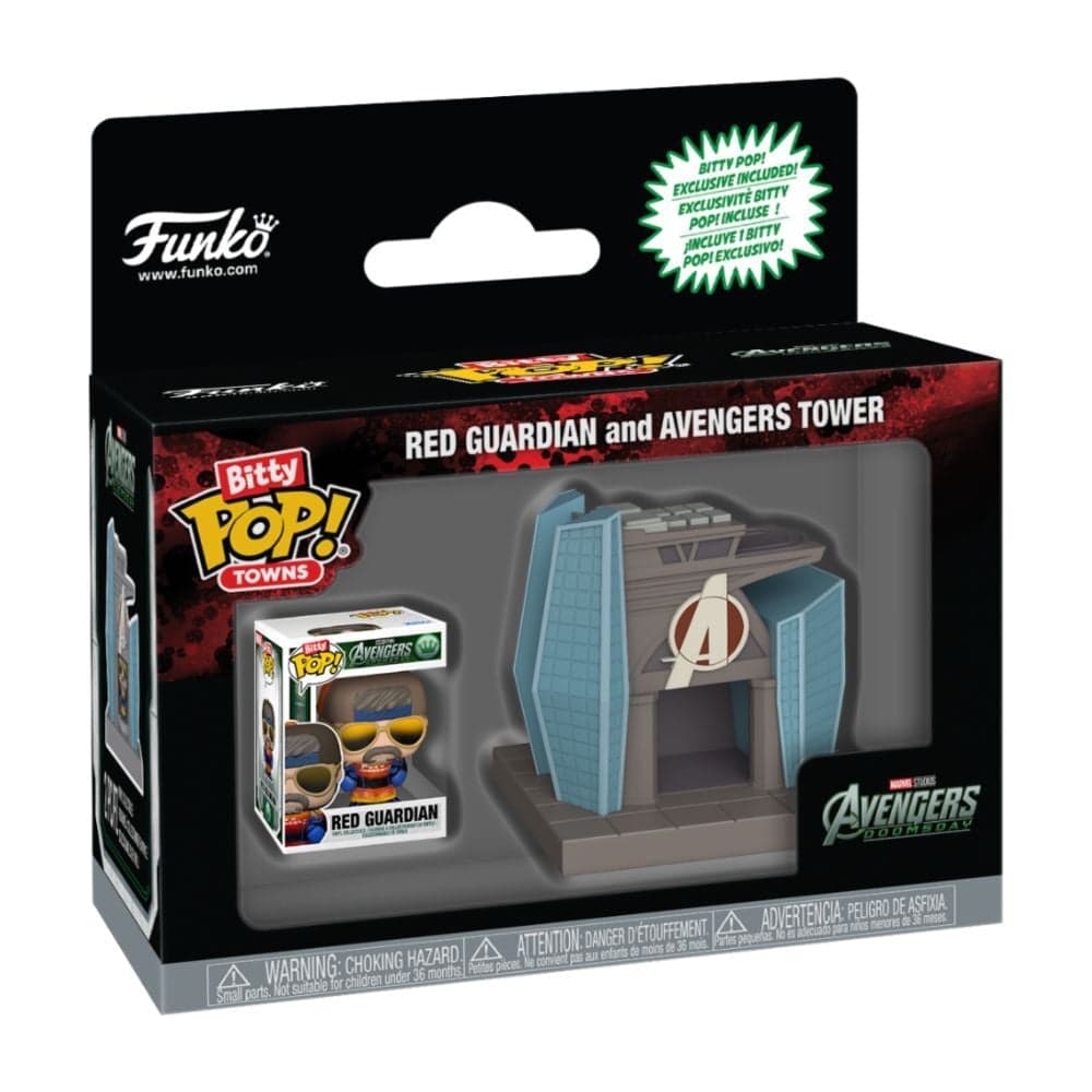 Figura Bitty POP Ride Marvel Studios Avengers Doomsday Red Guardian And Avengers Tower