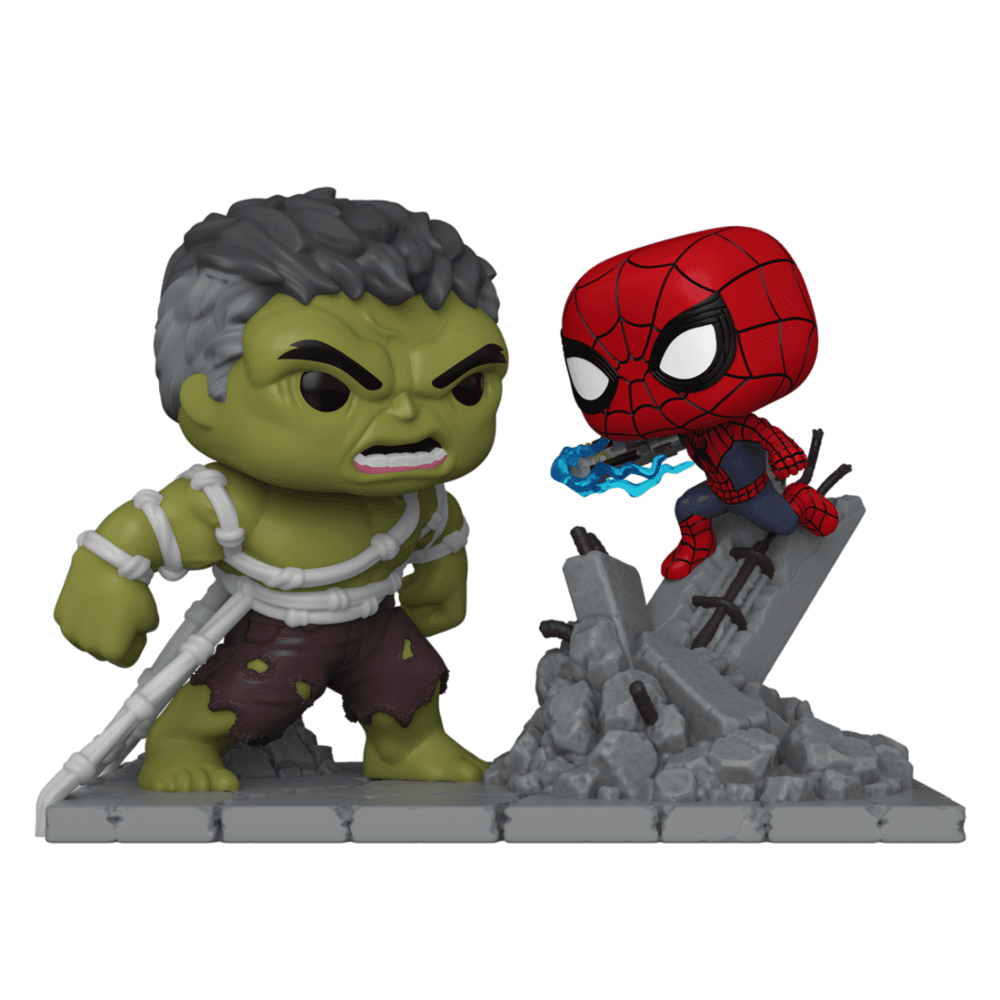 Figura POP Moments Spider-Man Brand New Day Spiderman Vs Hulk