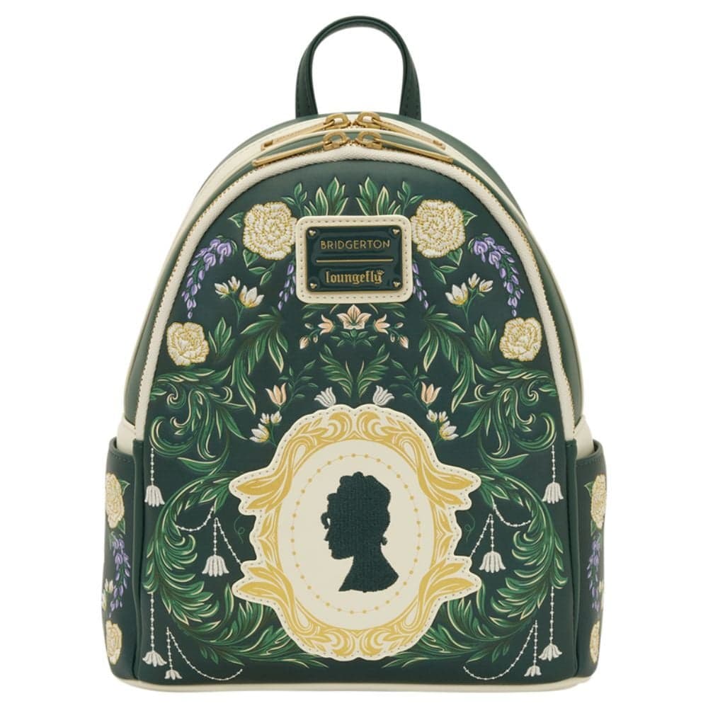 Mochila Bridgerton Silhouette Floral Netflix Loungefly 26cm