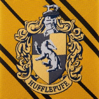 Corbata infantil Hufflepuff Harry Potter logo tejido