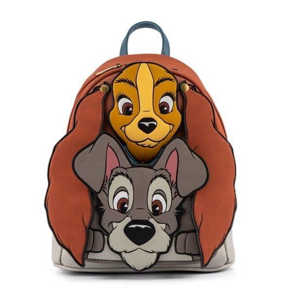 Mochila La Dama y el Vagabundo Disney Loungefly 26cm