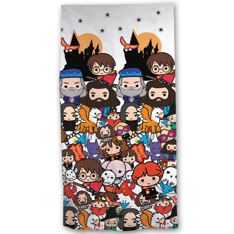 Toalla Chibi Harry Potter microfibra
