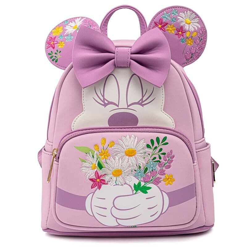 Mochila Holding Flowers Minnie Disney Loungefly 26cm