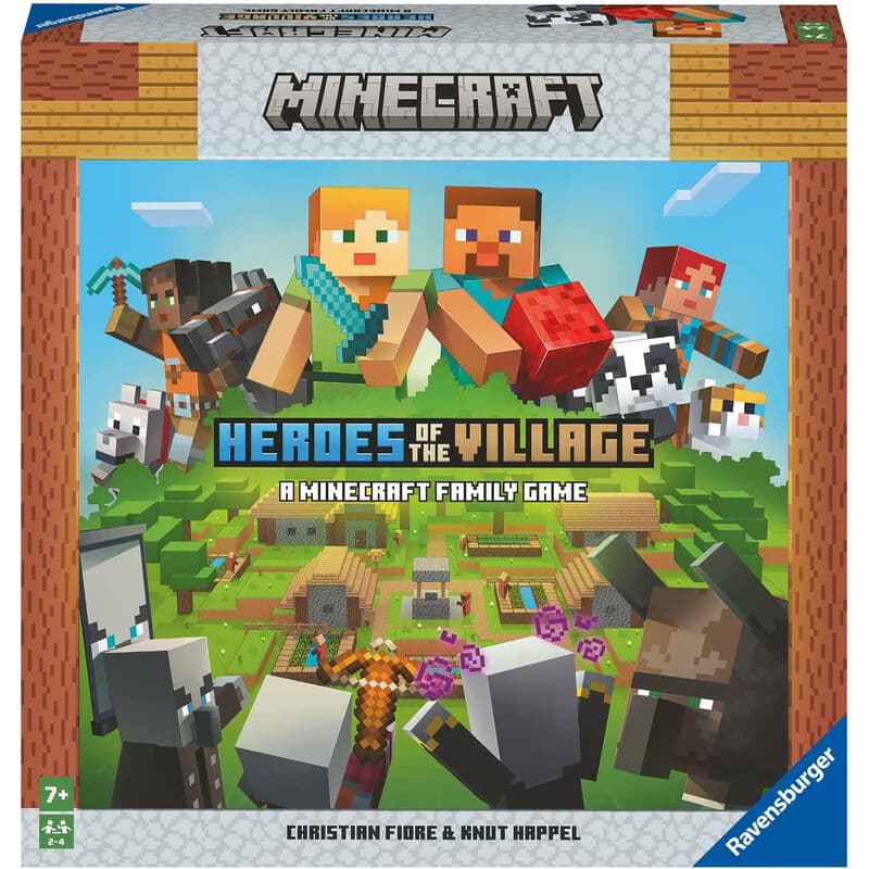 Juego mesa Heroes del pueblo Minecraft