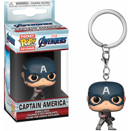 LLAVERO POCKET POP MARVEL AVENGERS ENDGAME CAPTAIN AMERICA
