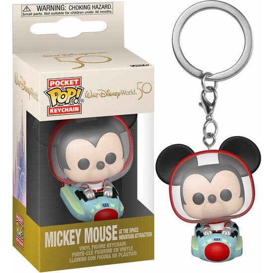 LLAVERO POCKET POP DISNEY WORLD 50TH ANNIVERSARY MICKEY SPACE