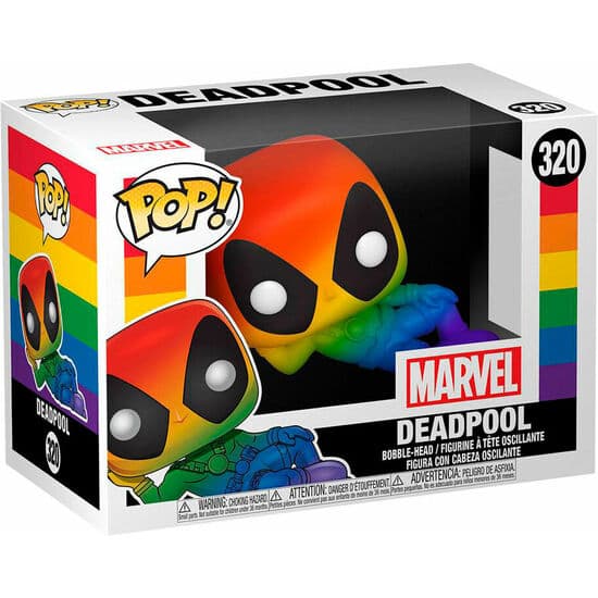FIGURA POP MARVEL PRIDE DEADPOOL RAINBOW