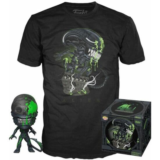SET FIGURA POP & TEE ALIEN 40 ANIVERSARIO XENOMORPH EXCLUSIVE M