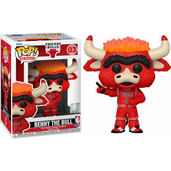 FIGURA POP NBA MASCOTS CHICAGO BENNY THE BULL