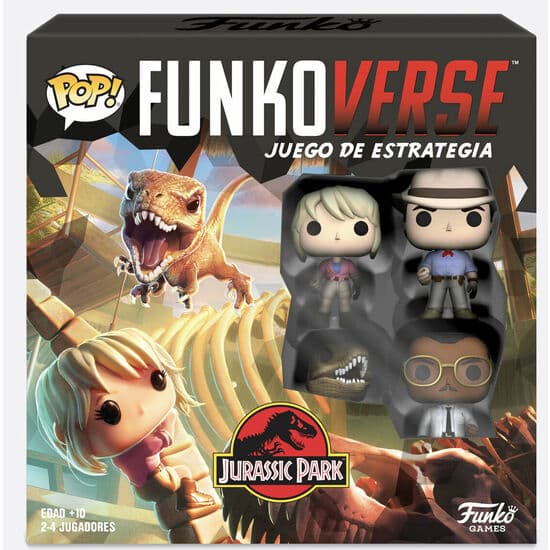 JUEGO MESA POP FUNKOVERSE JURASSIC PARK 4FIG ESPAÑOL