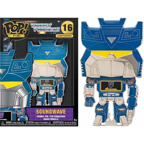 POP PIN TRANSFORMERS SOUNDWAVE 10CM