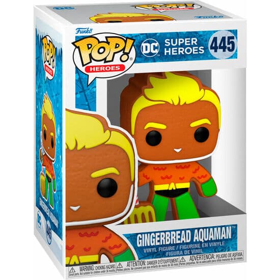 FIGURA POP DC COMICS HOLIDAY GINGERBREAD AQUAMAN