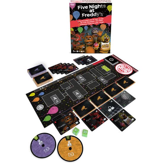 JUEGO MESA SOBREVIVE HASTA LAS 6 FIVE NIGHTS AT FREDDYS ESPAÑOL FRANCES ALEMAN