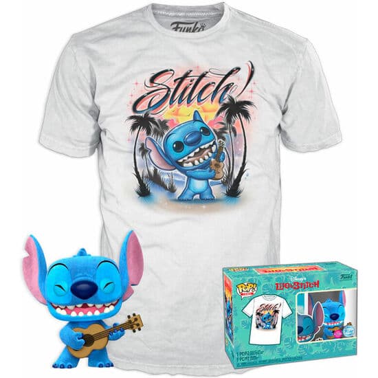 SET FIGURA POP & TEE DISNEY STITCH UKELELE EXCLUSIVE