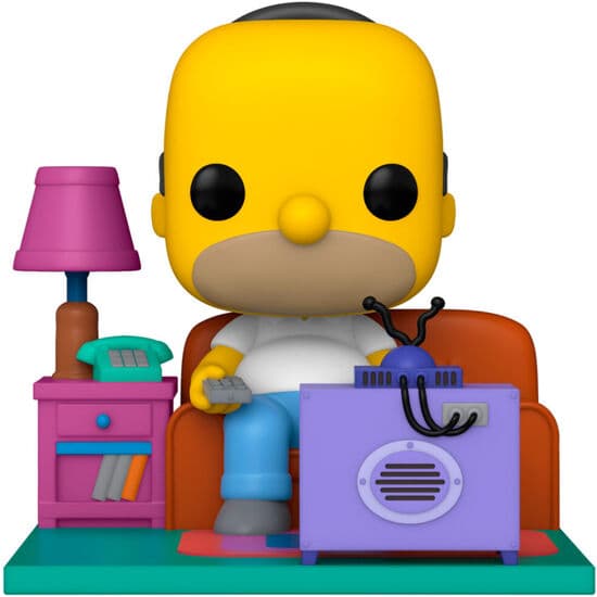 FIGURA POP SIMPSONS HOMER WATCHING TV