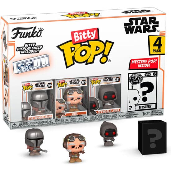 BLISTER 4 FIGURAS BITTY POP STAR WARS MANDALORIAN – MANDALORIAN