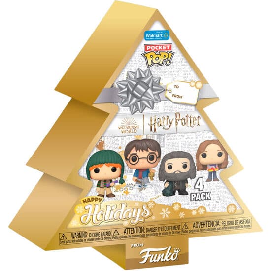 ARBOL CON 4 FIGURAS POCKET POP HARRY POTTER