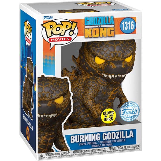 FIGURA POP GODZILLA VS KONG BURNING GODZILLA EXCLUSIVE