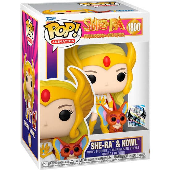 FIGURA POP SHE-RA PRINCESA DEL PODER SHE-RA & KOWL