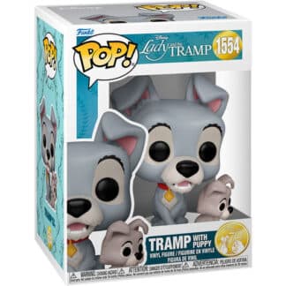 FIGURA POP DISNEY LA DAMA Y EL VAGABUNDO TRAMP WITH PUPPY