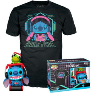 SET FIGURA POP & TEE DISNEY STITCH GAMER STITCH WITH FROG