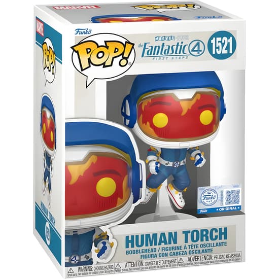 FIGURA POP MARVEL LOS 4 FANTASTICOS ANTORCHA HUMANA