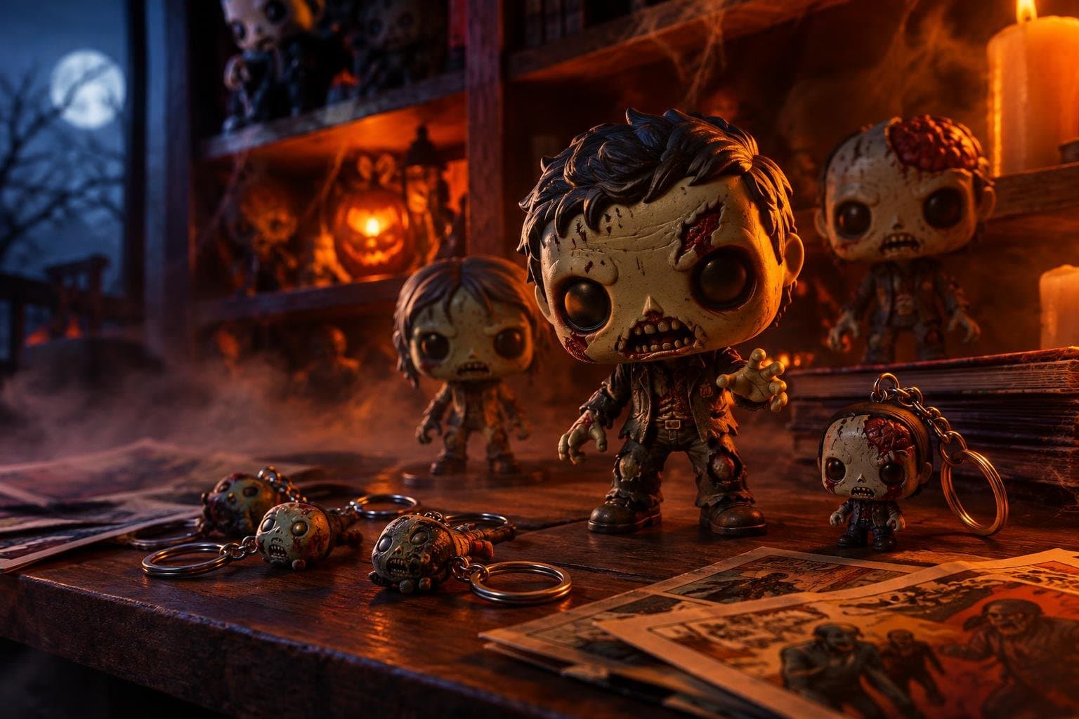 Ilustración editorial sobre Marvel Zombies para Mundofuntastic