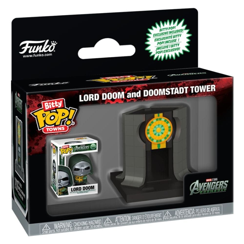 Figura Bitty POP Ride Marvel Studios Avengers Doomsday Lord Doom And Doomstadt Tower