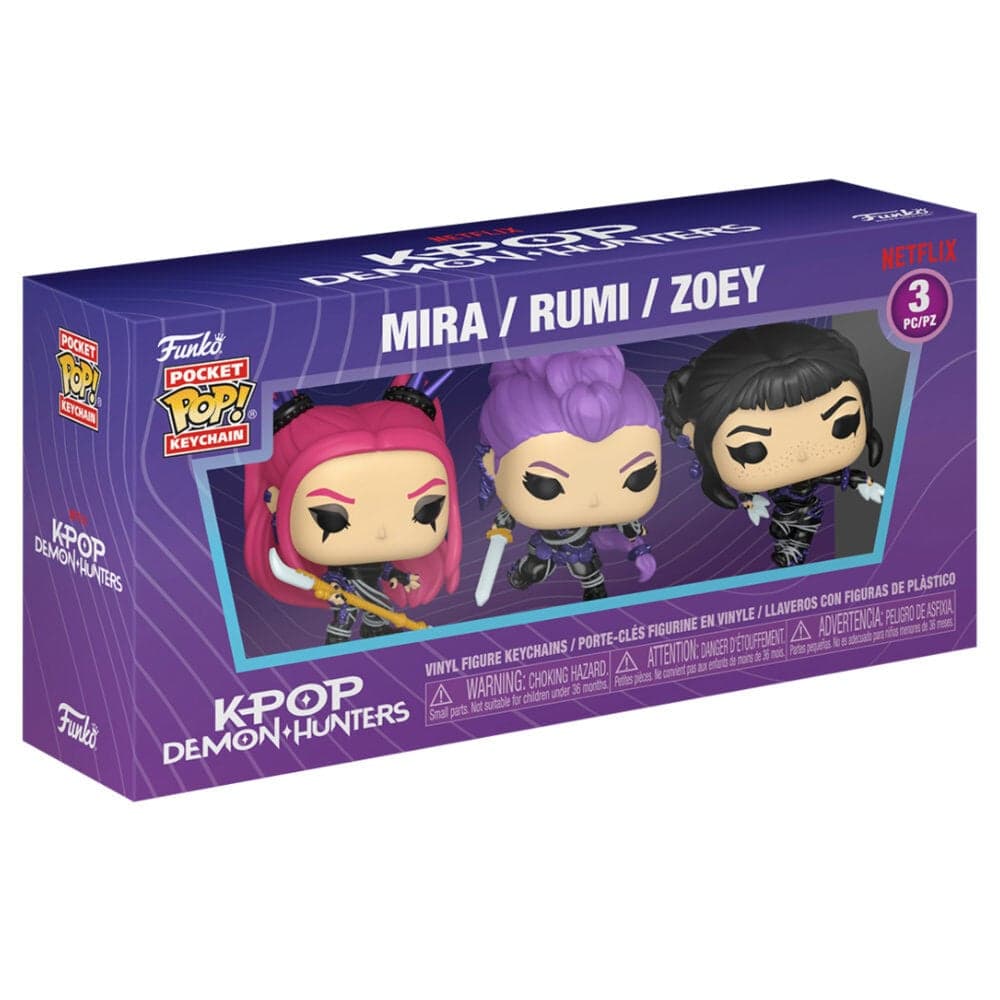 Blister 3 Llaveros Pocket POP Kpop Demon Hunters