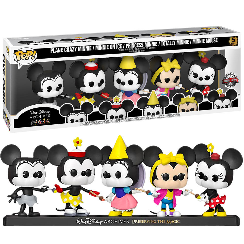 Set 5 figuras POP Disney Minnie Mouse Exclusive – Mundofuntastic